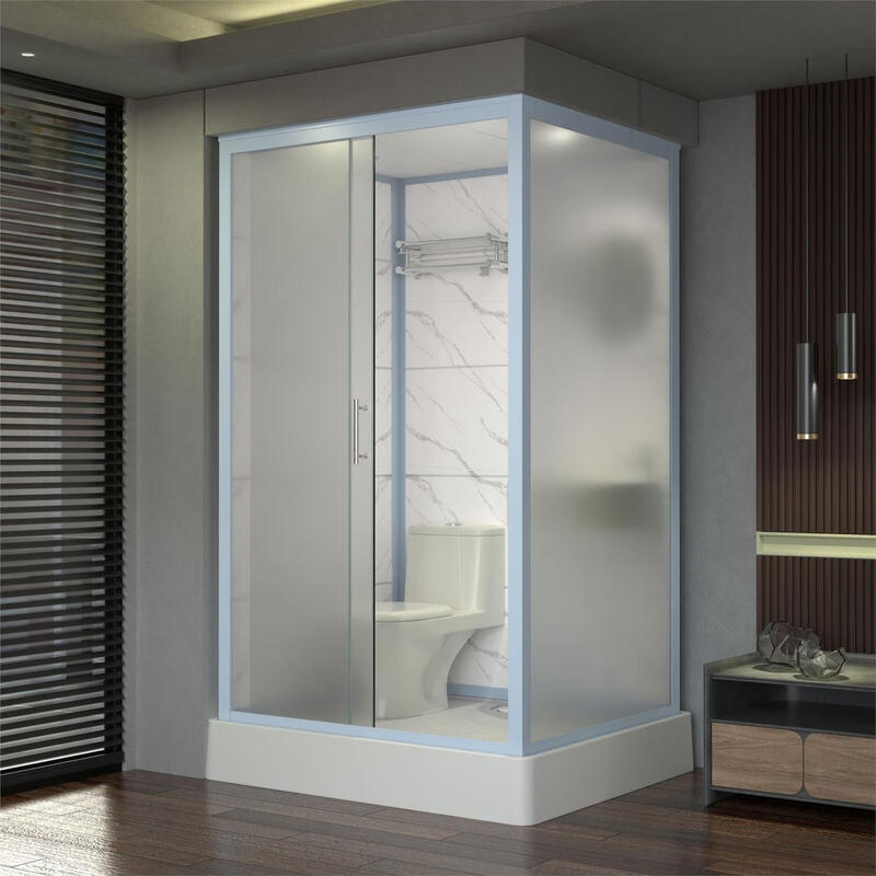 Jomoo's new integrated shower room bathroom integrated toilet mobile integrated bathroom household partition door waterproof toilet 120*100 front door with toilet included without steam