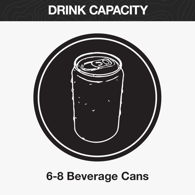 Pelican 7.5L Portable Cooler for Outdoor Picnic and Camping, 6-8 Cans for Cooling, Dry and Wet Separation