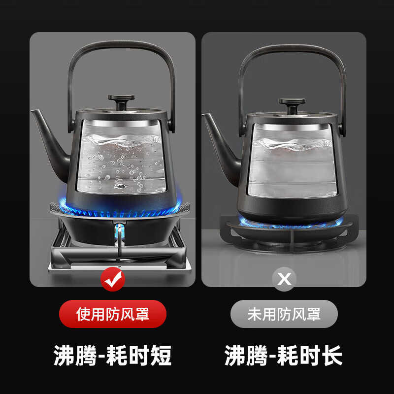 WCZ German high-end gas stove windshield bracket windshielding fire hood energy-saving windshield universal gas stove stove home fire gathering windshield upgraded four-claw universal (1 piece)