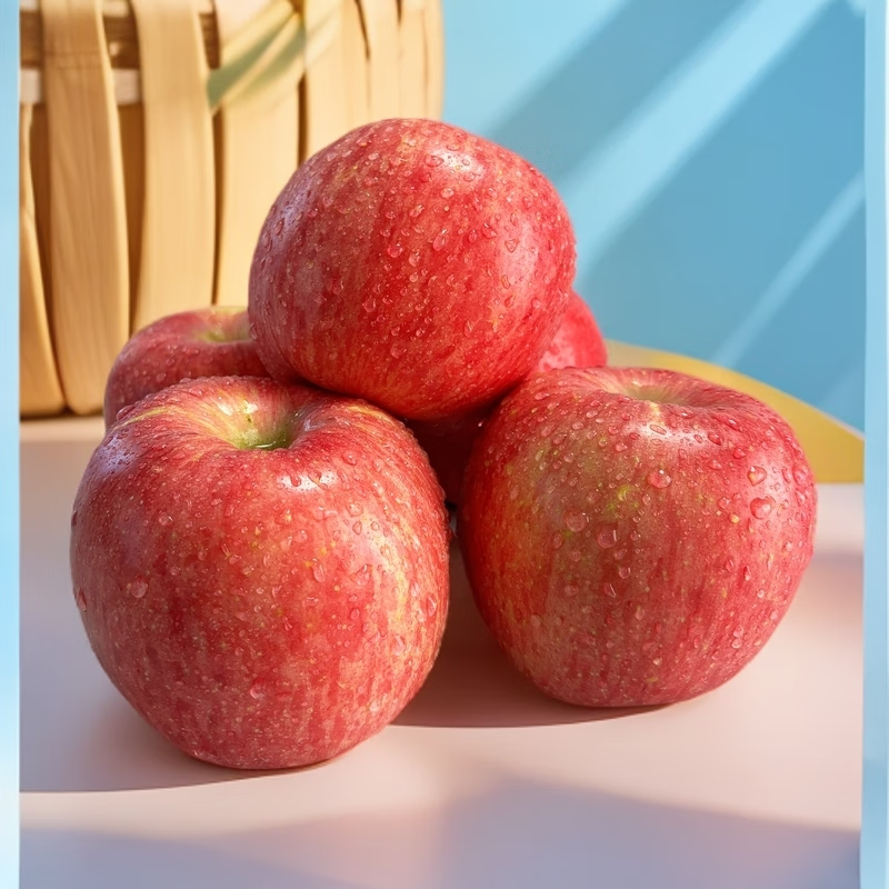 Jingxiansheng Shaanxi Luochuan Red Fuji Apple Net Weight 8.5 Jin 75-80mm Single Fruit 170g + Fresh Fruit Straight from the Source