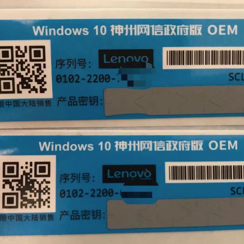 Win10 Shenzhou Netcom Government Edition Enterprise Government Genuine Desktop Operating System OEM win10 Government Edition Authorized