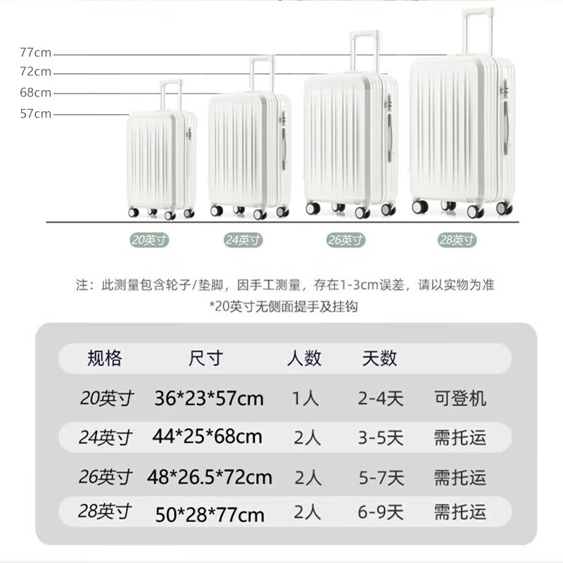 Big mouth monkey (paul frank) suitcase women's trolley case men's lightweight universal wheel suitcase student business trip business zipper case large capacity leather case avocado green (thick and durable) 20 inches / can board the plane