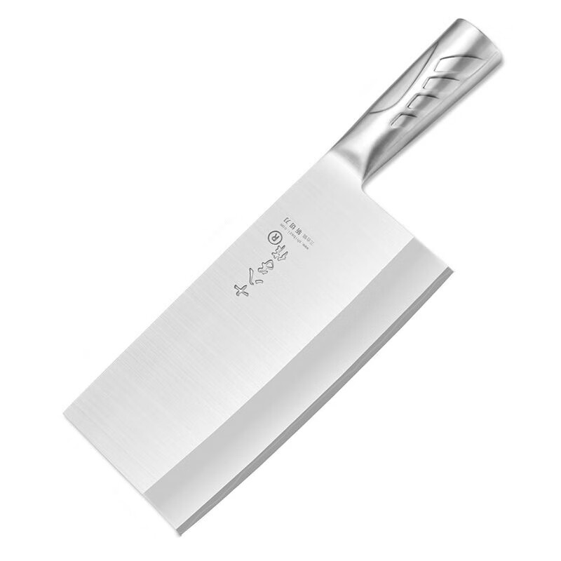 Shibazizuo Xinjiang delivery hotel commercial chef's special kitchen knife Sanhe steel wide-face chopping knife all-steel one-piece kitchen knife 1# chopping knife chef's all-steel one-piece