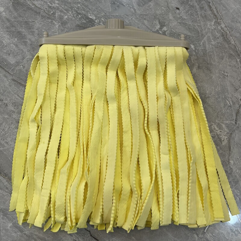 Deerskin mop wide head absorbent mop wide head flat head chicken skin old-fashioned household old style cleaning large size traceless yellow basic color 1 set