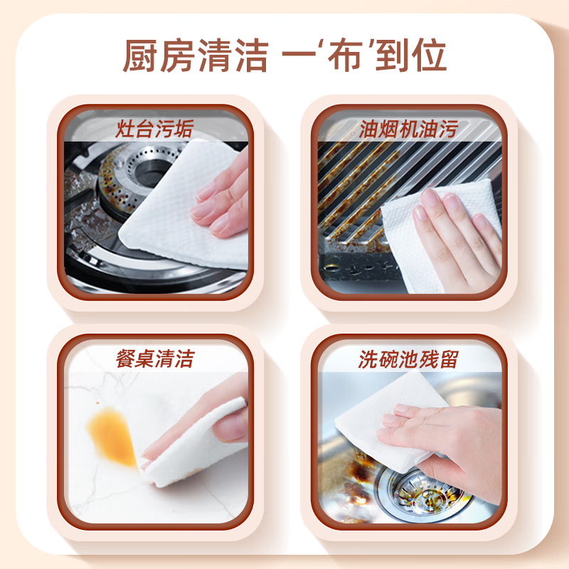 Xinxiangyin kitchen wipes special cleaning, oil removal and decontamination range hood Xinxiangyin powerful degreasing household wet wipes 1 layer 40 pieces * 3 pack