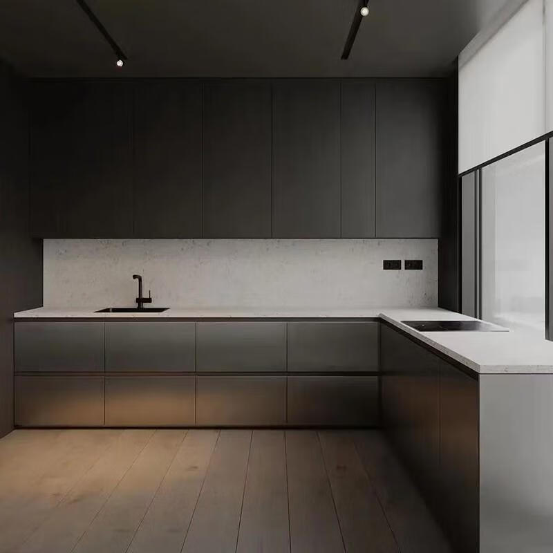 Kezitu whole house customization imported Kelifu integrated cabinet customization minimalist villa kitchen kitchen cabinet home all-in-one appointment measurement design deposit