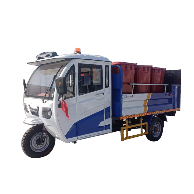 TUOTONGWEI Electric Garbage Removal Truck Hydraulic Tailgate Classification Trash Can Transfer Truck 6-Bucket 8-Bucket Flatbed Garbage Truck Electric Tailgate Garbage Truck Consultation Intention Fund