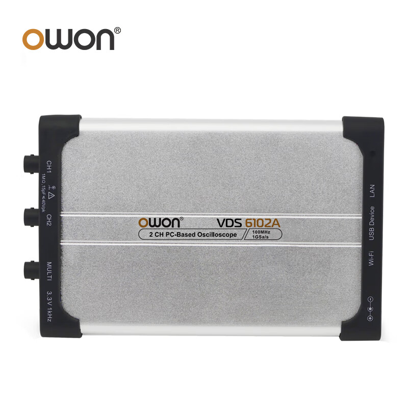 Owon Lilip virtual oscilloscope VDS6102A dual-channel 14-bit high-precision 100M virtual PC digital oscilloscope convenient standard signal source secondary development