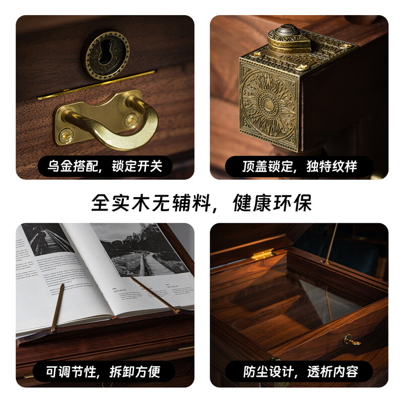 Bear House BEARSHOUSE Black Walnut Dental Cabinet 5o Adult Eastlake Dental Cabinet Tea Set Stationery Jewelry Storage Cabinet Storage Rack Dimensional Enlightenment (Ready Stock Quick Delivery)