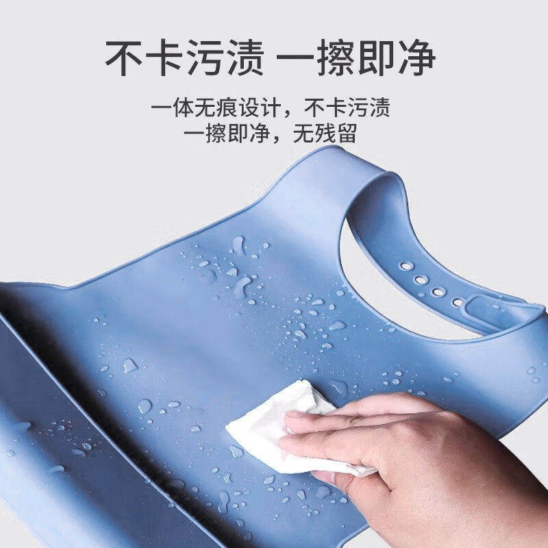 Guangdola elderly eating bibs, special silicone rice bags for the elderly, large bib saliva bags for adult feeding