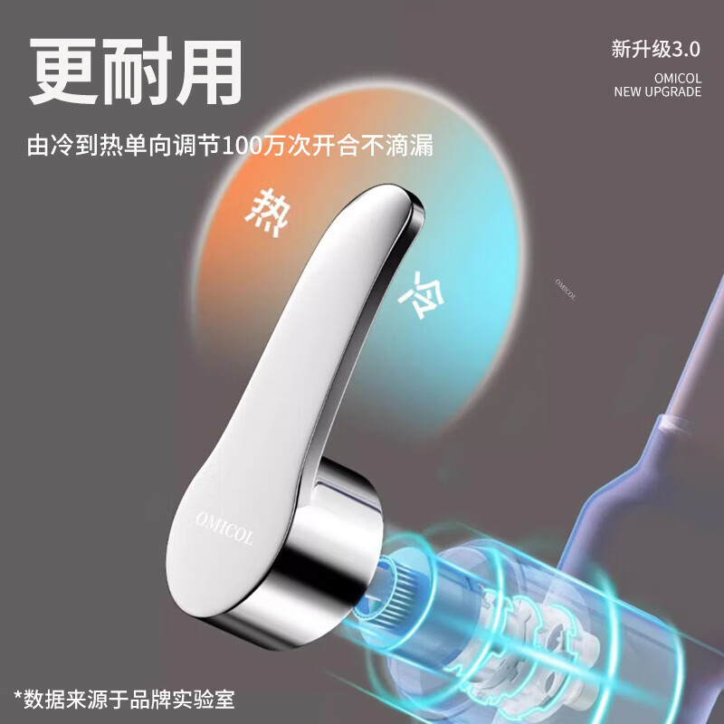 OMICOL German kitchen faucet all-copper body sink pull-out Raindance multi-function hot and cold sink faucet Raindance hot and cold pull-out faucet gun ash genuine German brand丨Official warranty 20 years