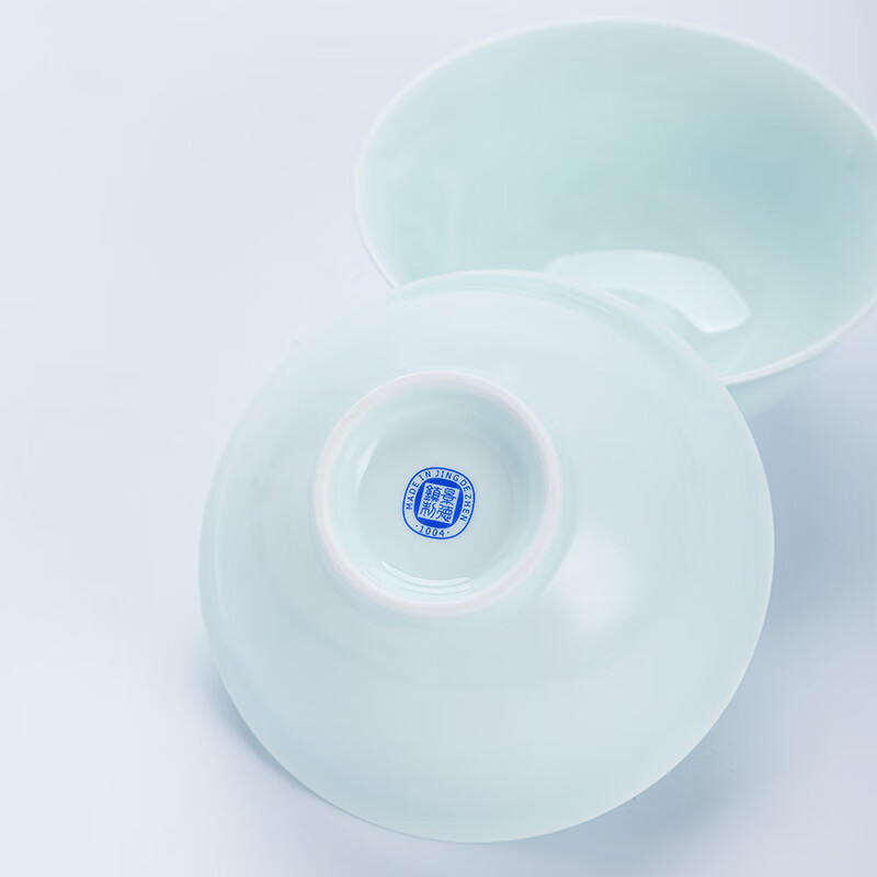 Tao Xichuan CERAMIC ART AVENUE Jingdezhen high temperature white porcelain lead-free tableware set simple shadow blue Chinese color household eating bowls and plates for housewarming Chaowu 6-person food classic version 36 pieces | gift box