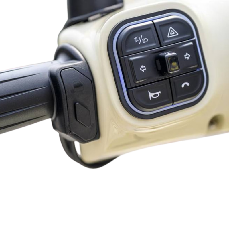 Tianying TATA150 scooter retro cute fuel water-cooled commuter ABS+TCS ivory white 12-issue interest-free