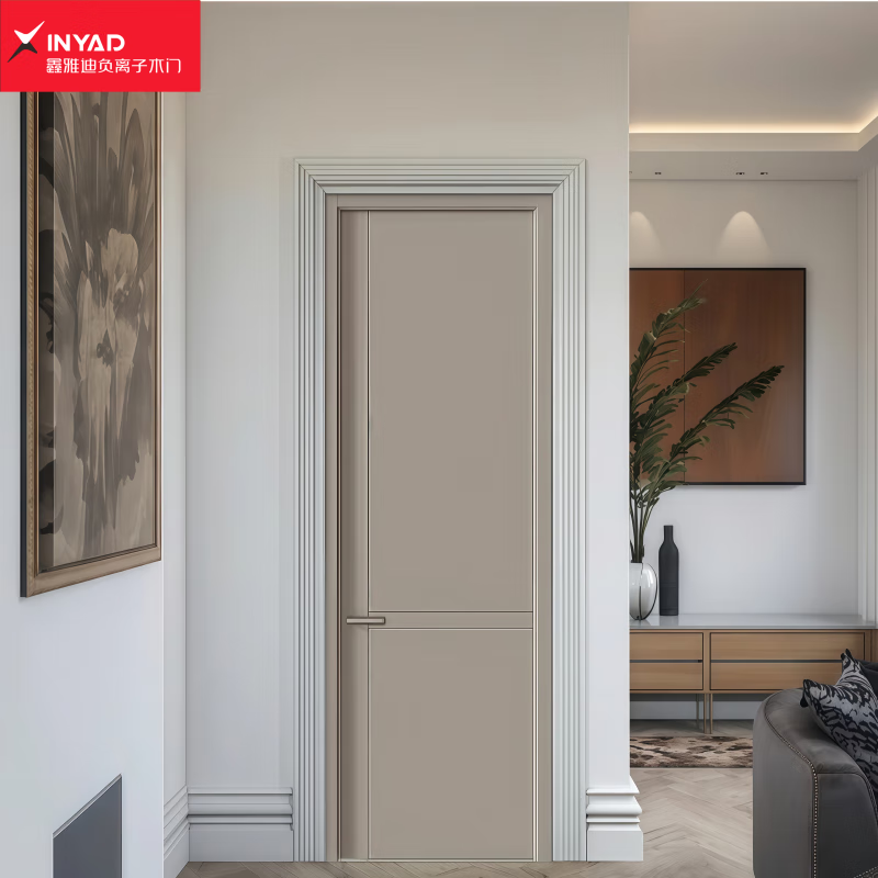 Bedroom door interior door unpainted wooden door light luxury simple high quality wooden door factory direct sale