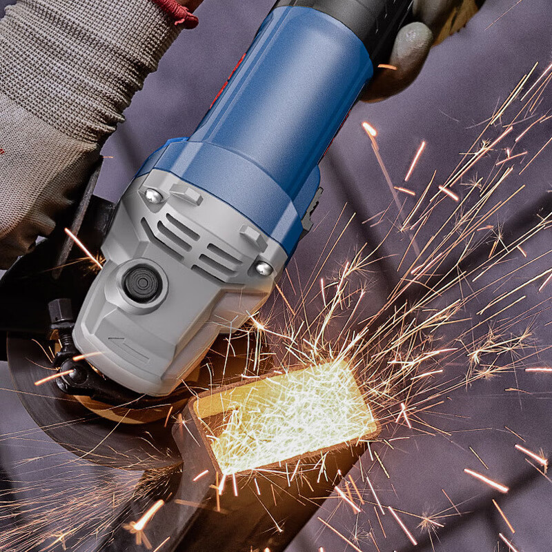 Dongcheng angle grinder high power 1100W angle grinder multifunctional cutting machine household small hand grinding wheel grinding and polishing machine FF17-100 1100W standard configuration - rear switch