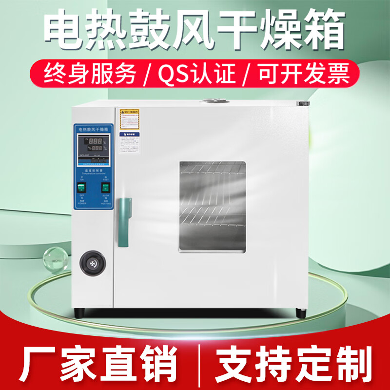 Electric constant temperature blast drying oven laboratory small oven food dryer industrial high temperature oven drying oven 25x25x25 galvanized inner tank without blast 202-0