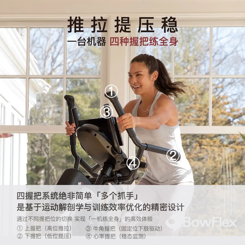 JOHNSON Elliptical Machine Household Stepper Climber Elliptical Machine Weight Loss Fat Burning Fitness Equipment Bifei M6 Delivery and Installation - Consult for More Discounts
