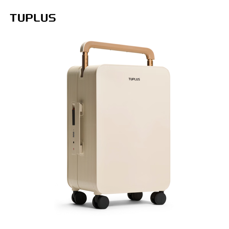 TUPLUS Balance 2 generation upgraded suitcase wide trolley case large capacity suitcase Hazelnut Apricot 20 inches