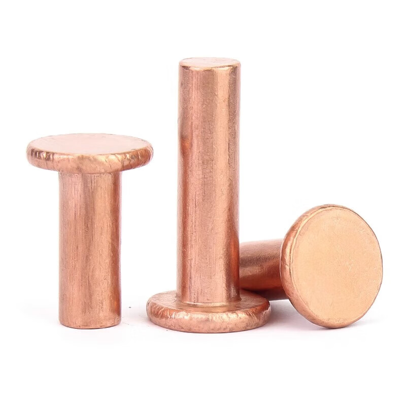Gold super copper flat head solid rivets pure copper solid rivets flat head copper rivets M2M2.5M3M4M5M6M8 M8*30 (2 pieces)