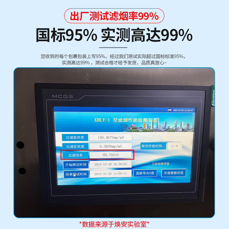 Huan'an children's gas mask fire mask fire escape smoke mask filter fire self-rescue respirator