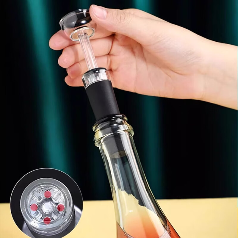 Porcelain Charm Red Wine Bottle Stopper Red Wine Stopper Universal Vacuum Bottle Stopper Wine Preservation Sealing Cap Sealer Storage Storage Pull-out Vacuum Red Wine Stopper