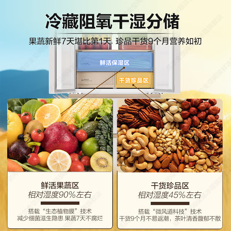 Haier Mailang Refrigerator 510L Refrigerator Full Space Freshness 594mm Professional Ultra-Thin Zero Embedded French Multi-Door First-Class Energy Efficiency Frequency Converter Large Capacity Refrigerator Mailang Series + Professional Ultra-Thin 594mm Zero Embedded + Full Space Preservation