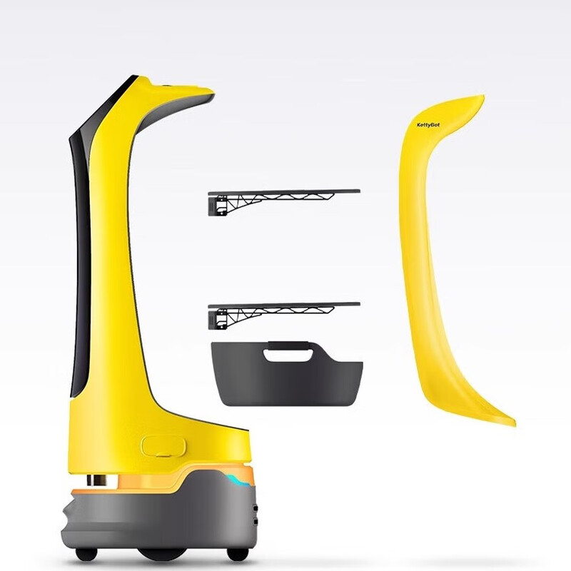 Pudu Robot Pudu Hulu Intelligent Food Delivery Robot Advertising Interactive Robot Serving and Passing Dishes Welcome Hotel Shopping Mall Restaurant White