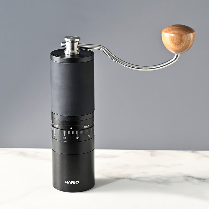 HARIO new stainless steel core hand grinder coffee bean grinder precision adjustment household portable outdoor stainless steel core grinder capacity 24g