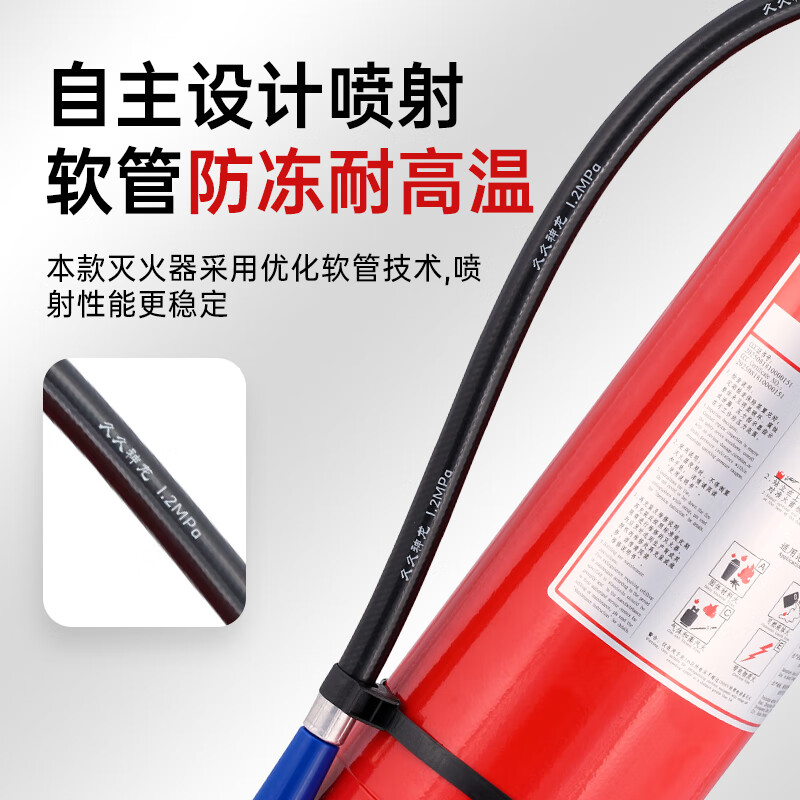 Shenlong 25-year-old new national standard dry powder fire extinguisher 8kg Vehicle-mounted household and commercial fire extinguisher 8kg MF/ABCE8C