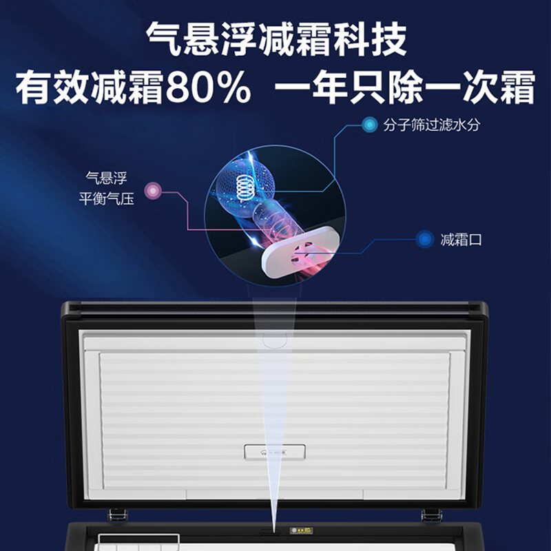 Haier's freezer is a large-capacity household and commercial freezer that does not require frequent defrosting. It is a first-class energy-efficient freezer. 308 liters. Upgraded top model -35 cryogenic + PCM steel liner.