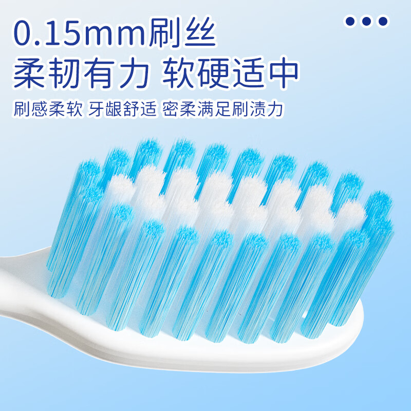 Kejiekejing adult soft-bristle toothbrush 6 pieces recommended for family sharing Gum protection rounded filaments care for sensitive and deep cleaning
