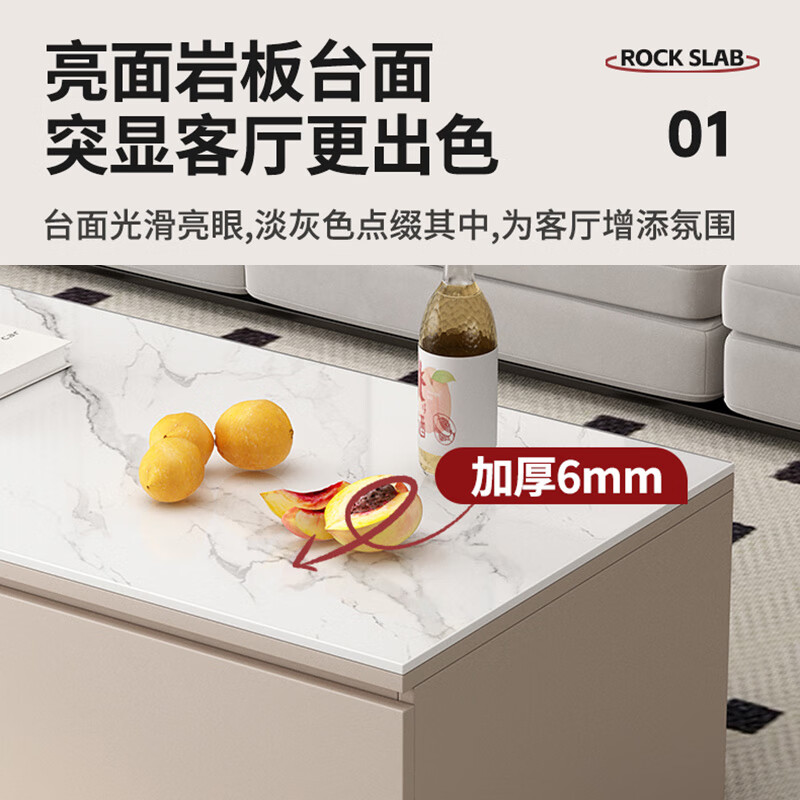 Aimuge includes installation solid wood TV cabinet floor-standing coffee table combination living room 2025 new storage cabinet TV cabinet 160*40*60cm double door four drawer TV cabinet