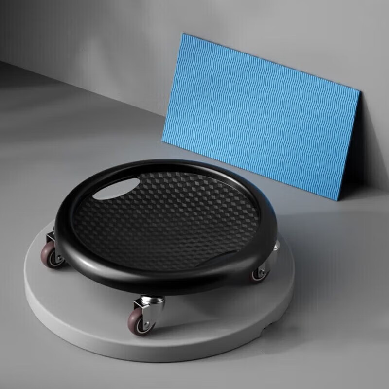 MPPMCK abdominal muscle sliding disc sliding disc abdominal wheel men's home indoor fitness abdominal core strength training equipment pink - four-wheel silent abdominal disc