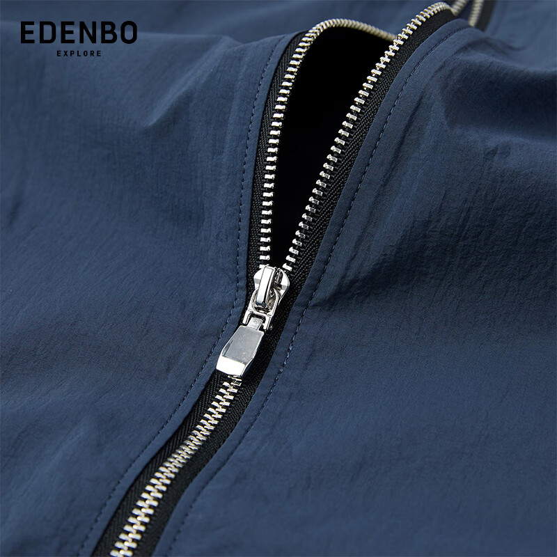 Edenbo casual jacket men's spring and autumn workwear simple versatile windproof jacket navy blue 180/96A (2XL)