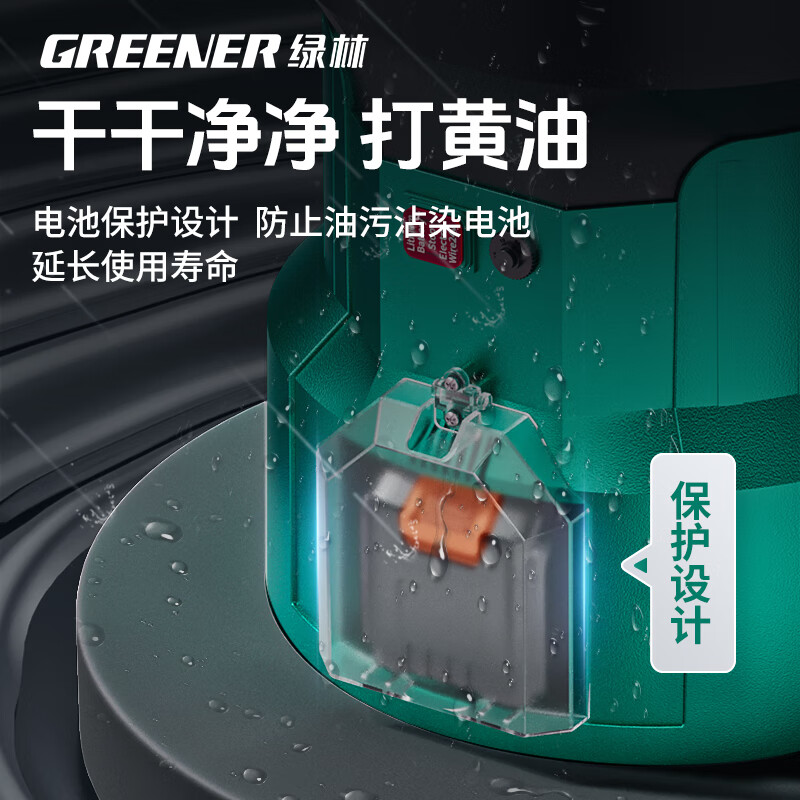 GREENER electric butter machine 24v fully automatic butter automatic oiler new electric butter gun lithium battery lithium battery PRO+ +2 batteries 1 charge +15 5C batteries