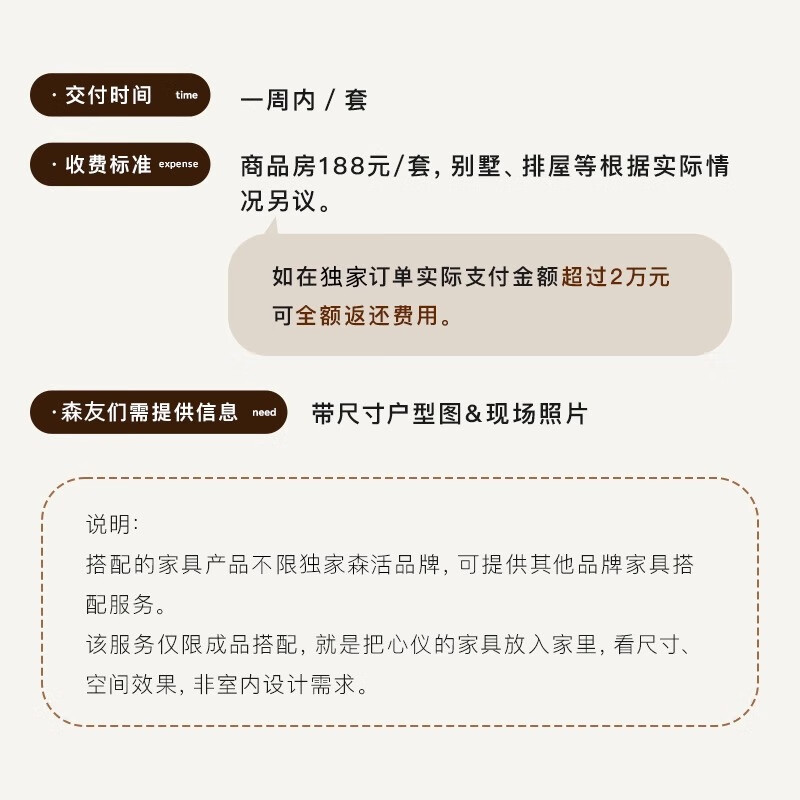 Exclusive Senhuo finished product matching design North American black walnut wood furniture customization Whole house customization factory direct sales 588 yuan - Villa Refund the design fee after spending 5W