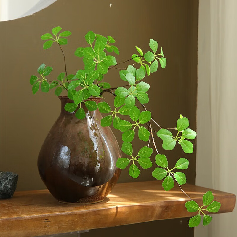 Fan Yejia's simulated green plants feel Guanyin lotus leaves Zen simulated flowers indoor living room home porch decoration ornaments fake flowers