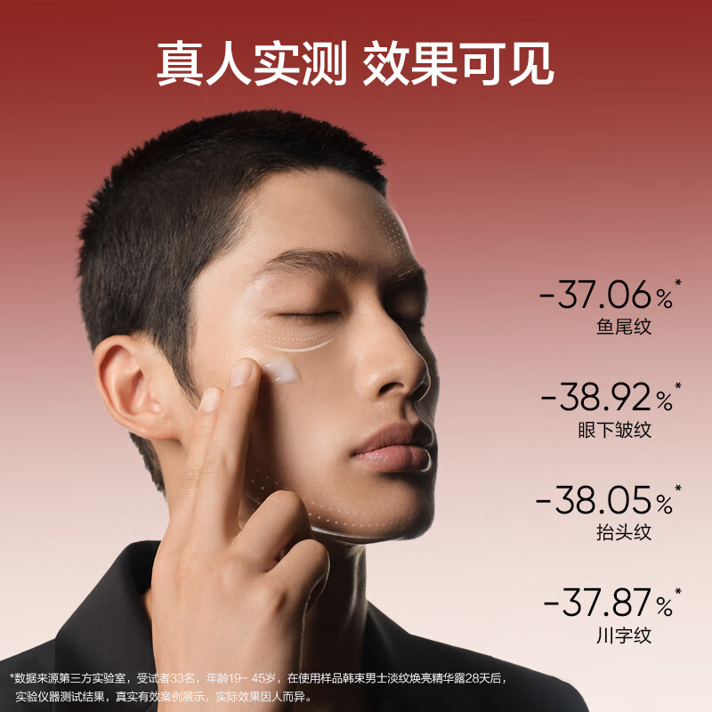 Han Shu Men's Oil Control Anti-Wrinkle Essence Face Cream Hydrating, Moisturizing, Repairing, Brightening and Soothing Skin Care Products Practical Gift