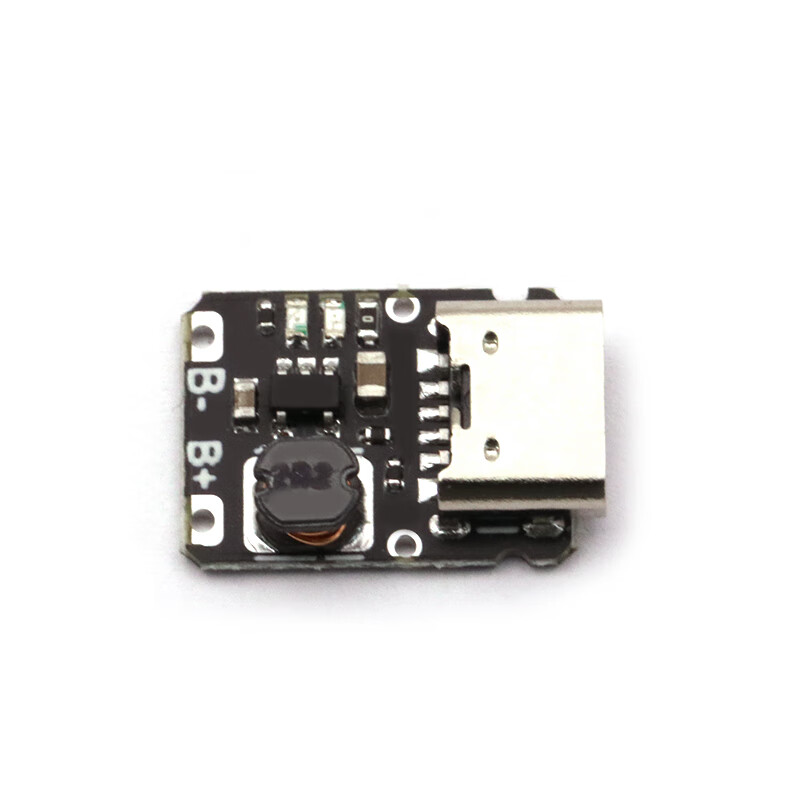 Dafuri 5V charging and discharging integrated module 3.7V 4.2V18650 lithium battery charging boost power board protection Type-c 4.2V black 4.2V single charging (1 piece)