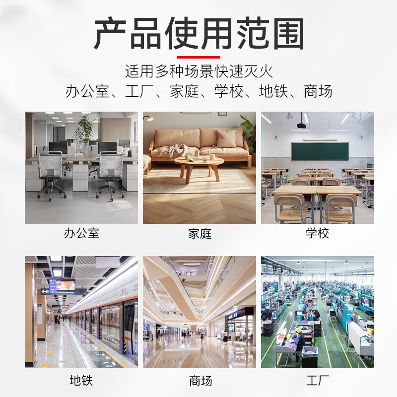 Gui'an 25-year-old new national standard portable dry powder fire extinguisher 5kg for home and commercial use MF/ABCE5