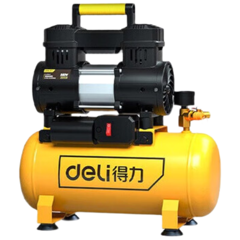 Deli air compressor oil-free small air pump high pressure air compressor woodworking paint air pump DL-WKY06-W