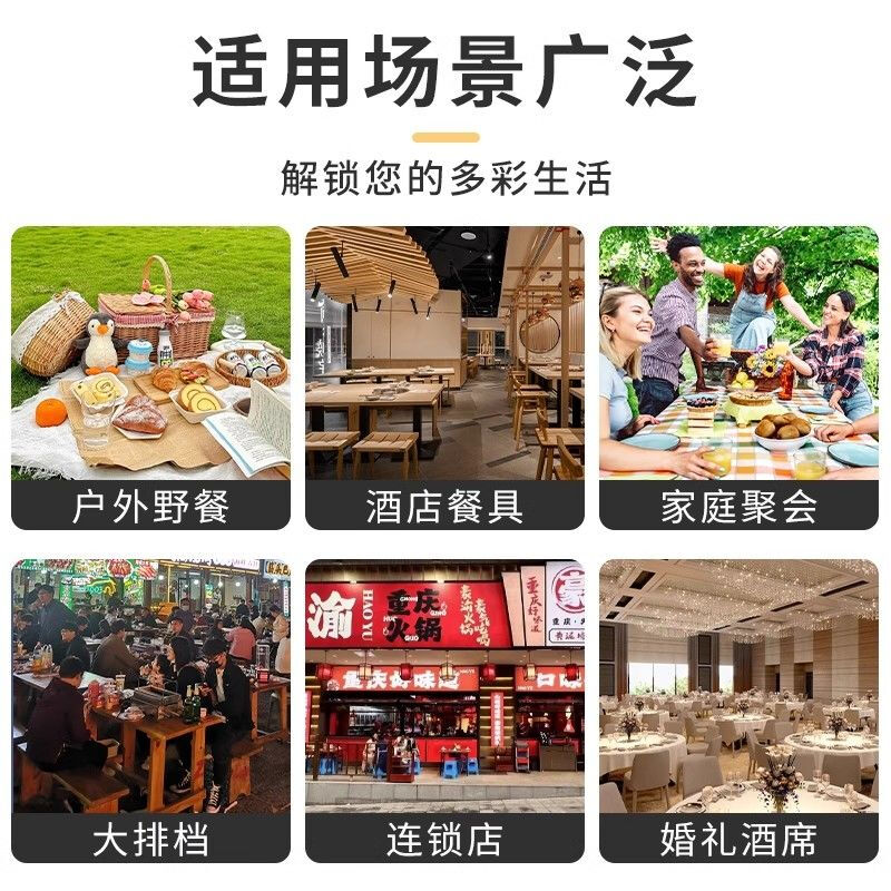 Rice husk disposable bowl printed round bowl degradable environmentally friendly food grade household thickening and hardening high temperature resistant camping Ping An Xile rice husk bowl original color 100 pieces