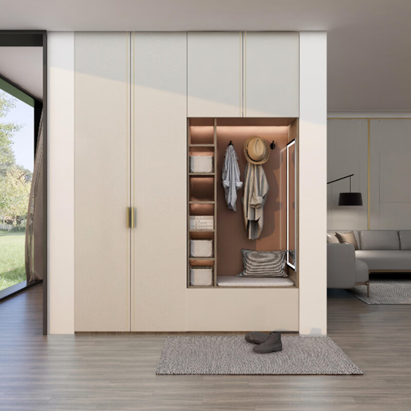 Haier cabinet customization, whole house customization 3.6+3.6+1.5m cabinets + 22 flat wardrobes with double finishes