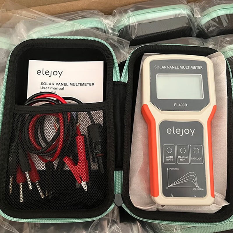 ELEJOY Portable High-Precision Smart Photovoltaic Multimeter Solar Panel MPPT Photovoltaic Module Power Special Tester EL400B English