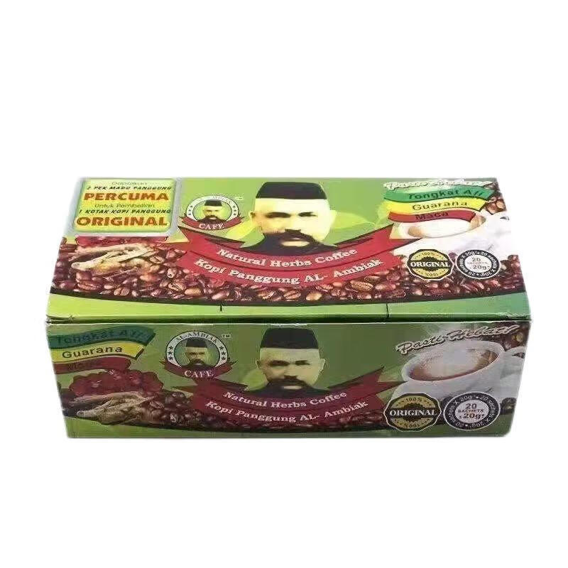 Eryabei Malaysia original old man's head Tongkat Ali energy coffee herbal instant maca men's coffee 20 packs 3 packs