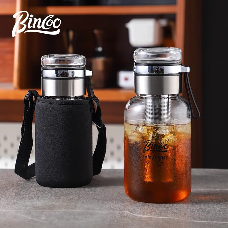 Bincoo cold brew cup glass coffee cold brew pot accompanying large capacity cold brew tea cup cold quenching bottle ice drip coffee pot cold brew pot 800ml