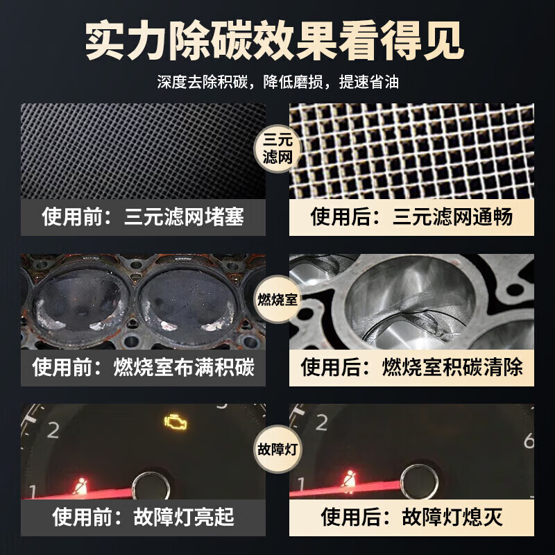 Chepuwu Fuel Bao three-way catalytic cleaner deeply cleans carbon deposits without disassembly. Three-in-one special cleaning agent for engines. Buy two and get three. Within 100,000 kilometers. Three-way catalytic cleaner deeply cleans carbon deposits.