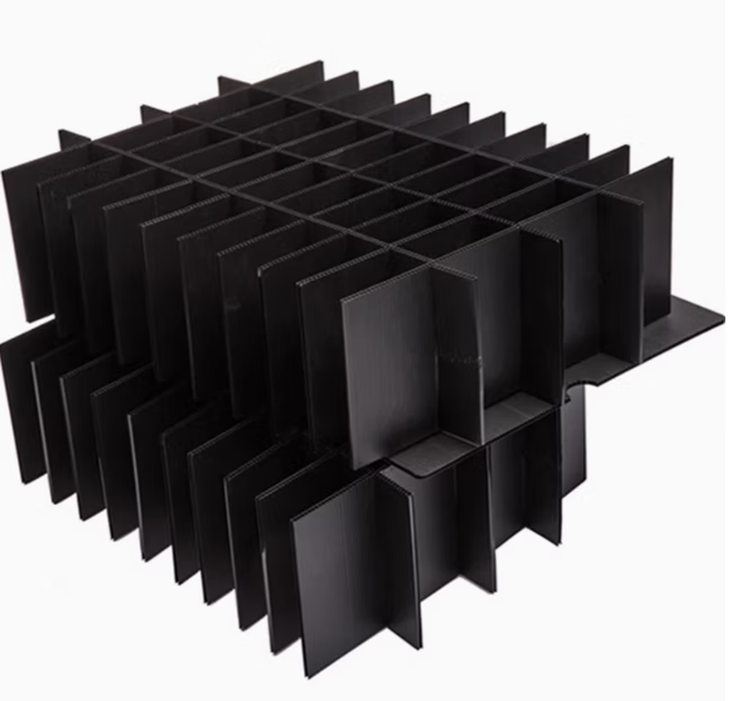 Hongsuko customized anti-static black hollow board knife card 675*210*5mm 445*210*5mm 32 grids 1200G