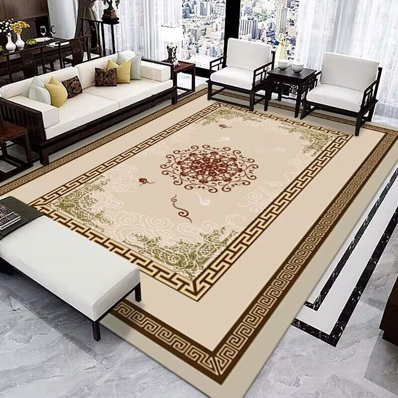 Large size thickened carpet for home living room coffee table mat bedroom full European style new Chinese style carpet can be customized classic European style 3 meters wide * 4 meters long full sheet (non-returnable and non-exchangeable)