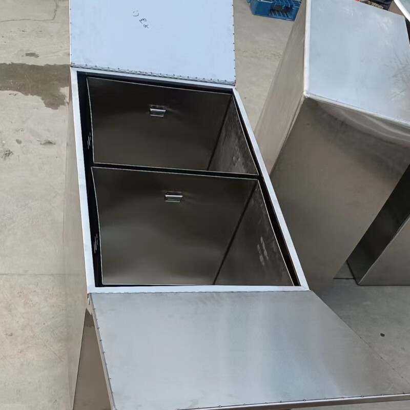 Stainless steel trolley garbage transfer cart waste recycling turnover box hospital clinic sterile mobile waste 800*450*800 (201) style one (excluding inner barrel)